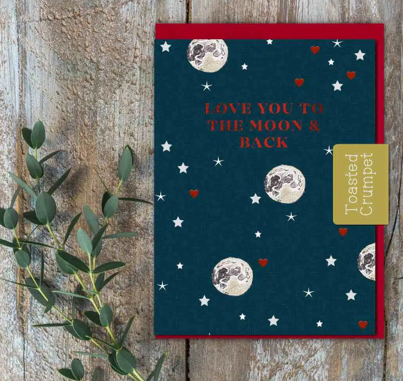 Love You to the Moon and Back Mini Card