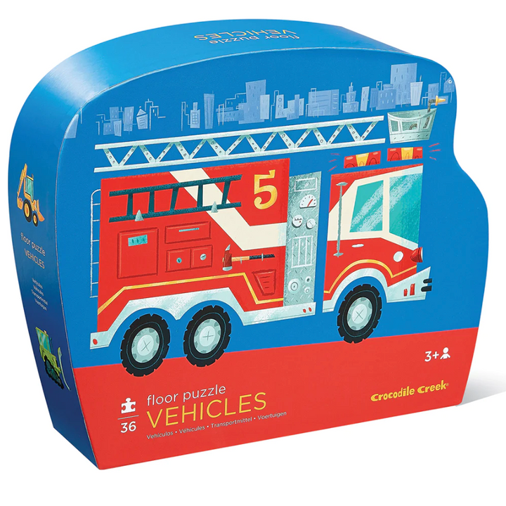 36-Piece Vehicles Floor Puzzle