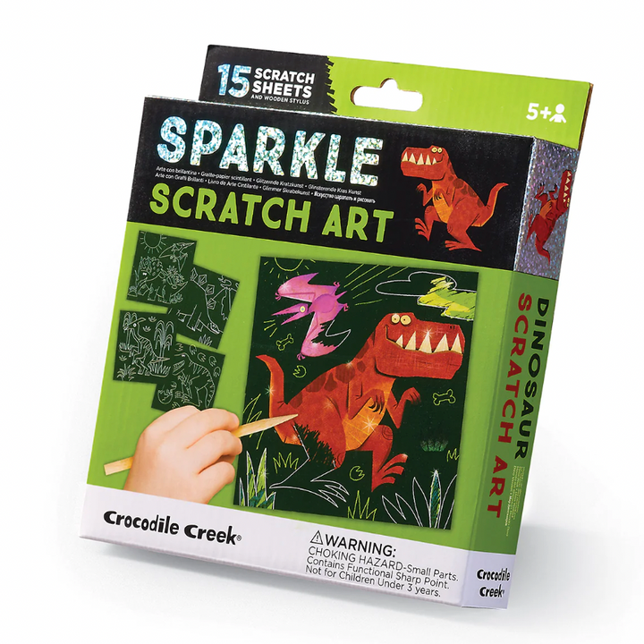 Sparkle Scratch Art - Dinosaur