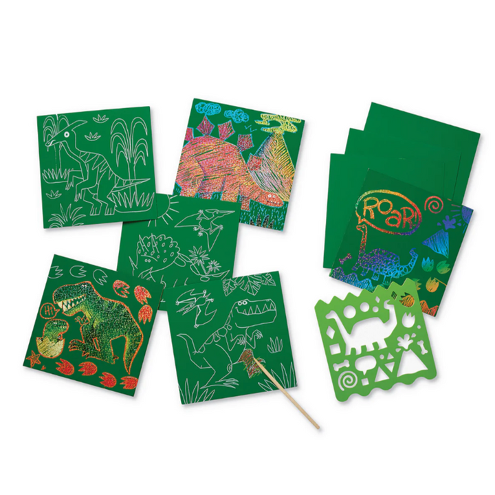 Sparkle Scratch Art - Dinosaur