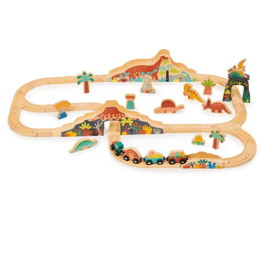 Lost World Dinosaur Railway Set