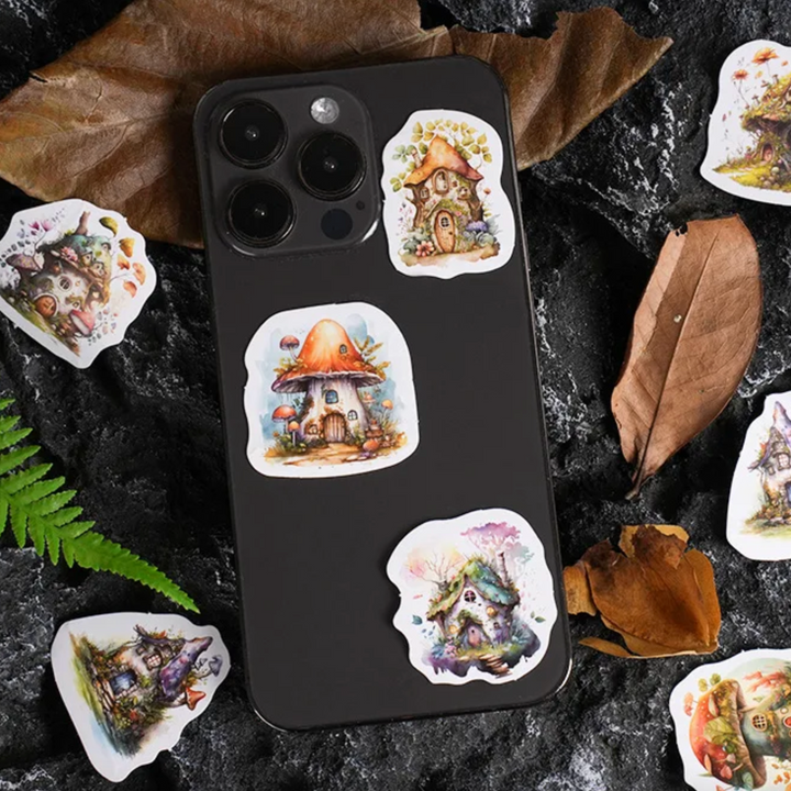 Mushroom House Stickers (Pack of 45)