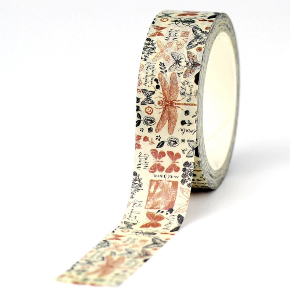Vintage Butterfly Stamp Washi Tape