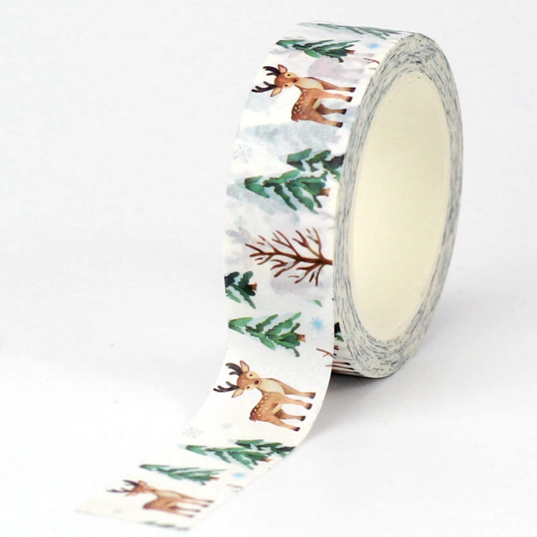 Reindeer and Trees Washi