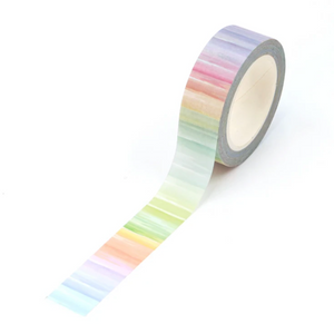 Watercolor Stripes Washi Tape