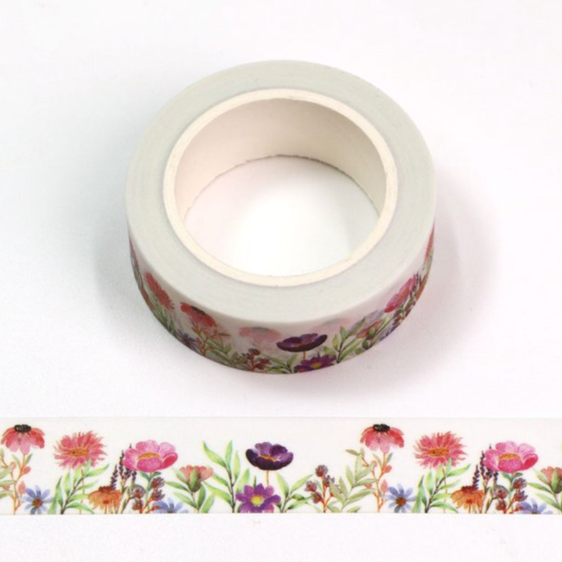 Floral Script Washi Tape