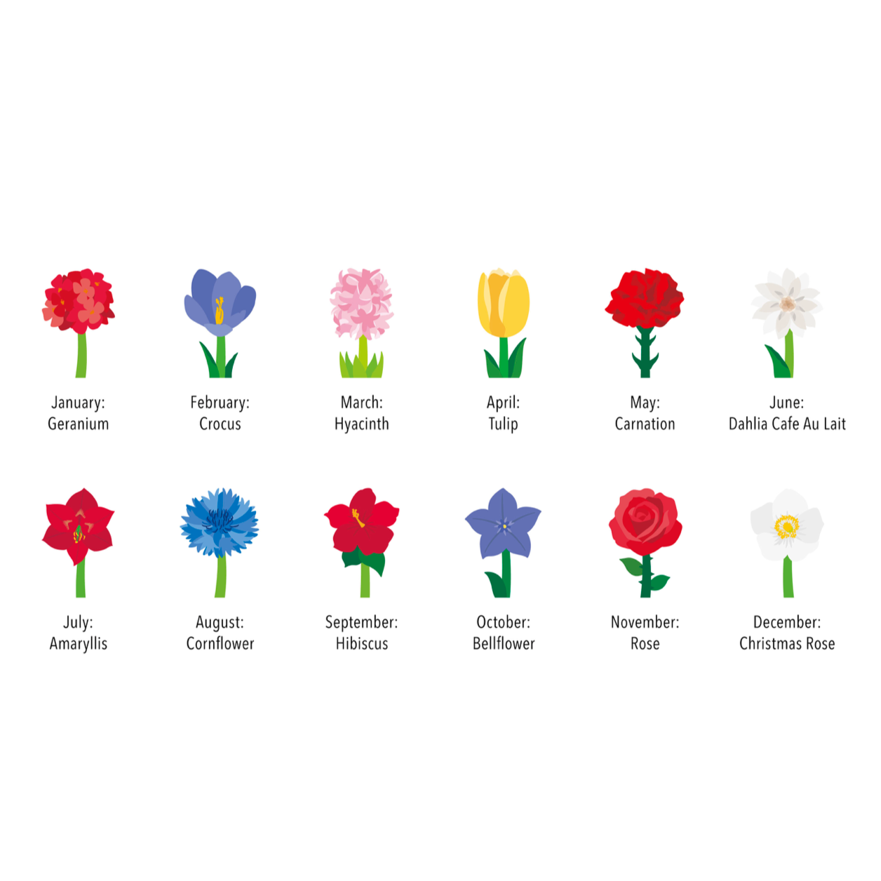 Flowers 3D 2024 Calendar