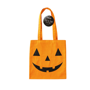 Jack-o-lantern Canvas Trick or Treat Bag
