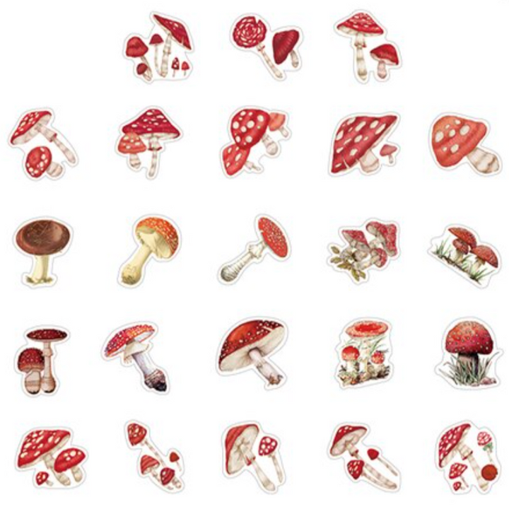 Dico Mushroom Stickers (Pack of 45)