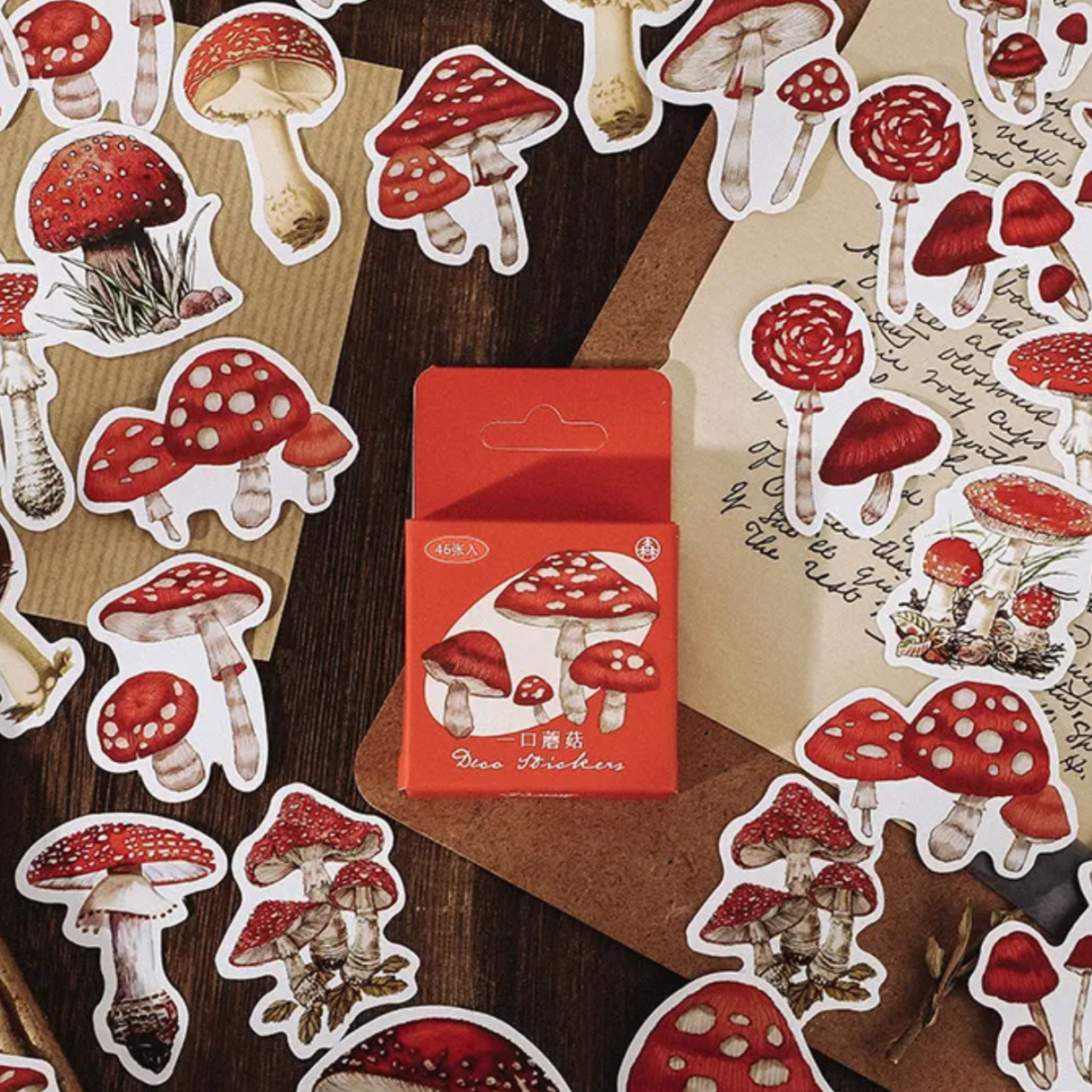 Dico Mushroom Stickers - pack of 45