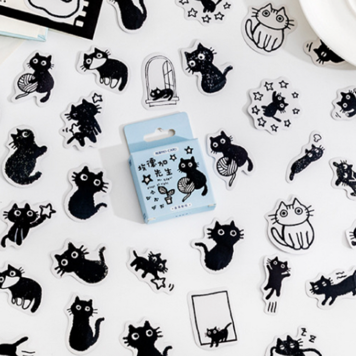 Mr. Edgar Plays at Night Stickers (Pack of 45)