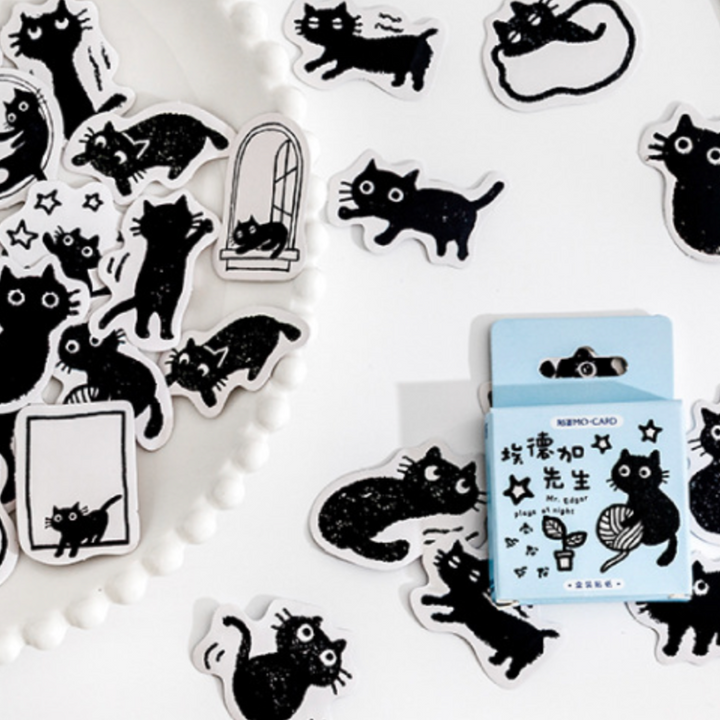 Mr. Edgar Plays at Night Stickers (Pack of 45)