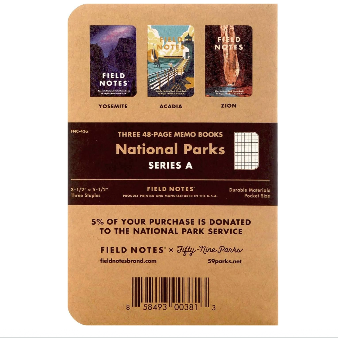 National Parks - Series A (Pack of 3)