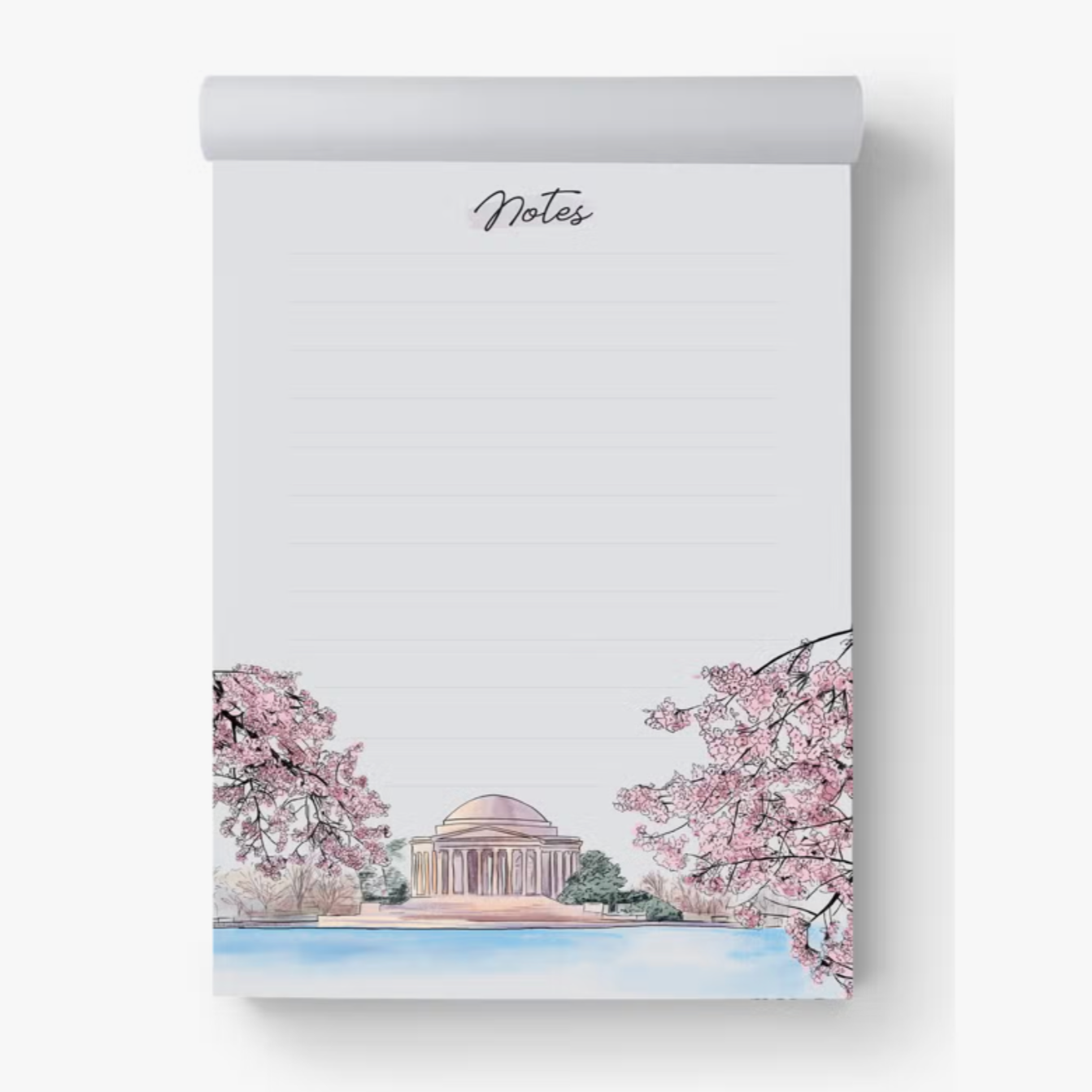 Cherry Blossom Dc Jefferson Memorial Notepad