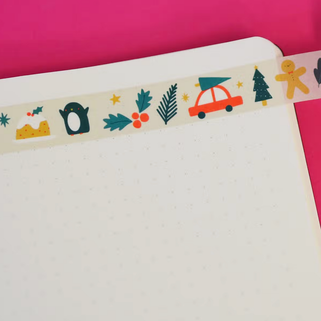 Festive Christmas Pattern Washi Tape