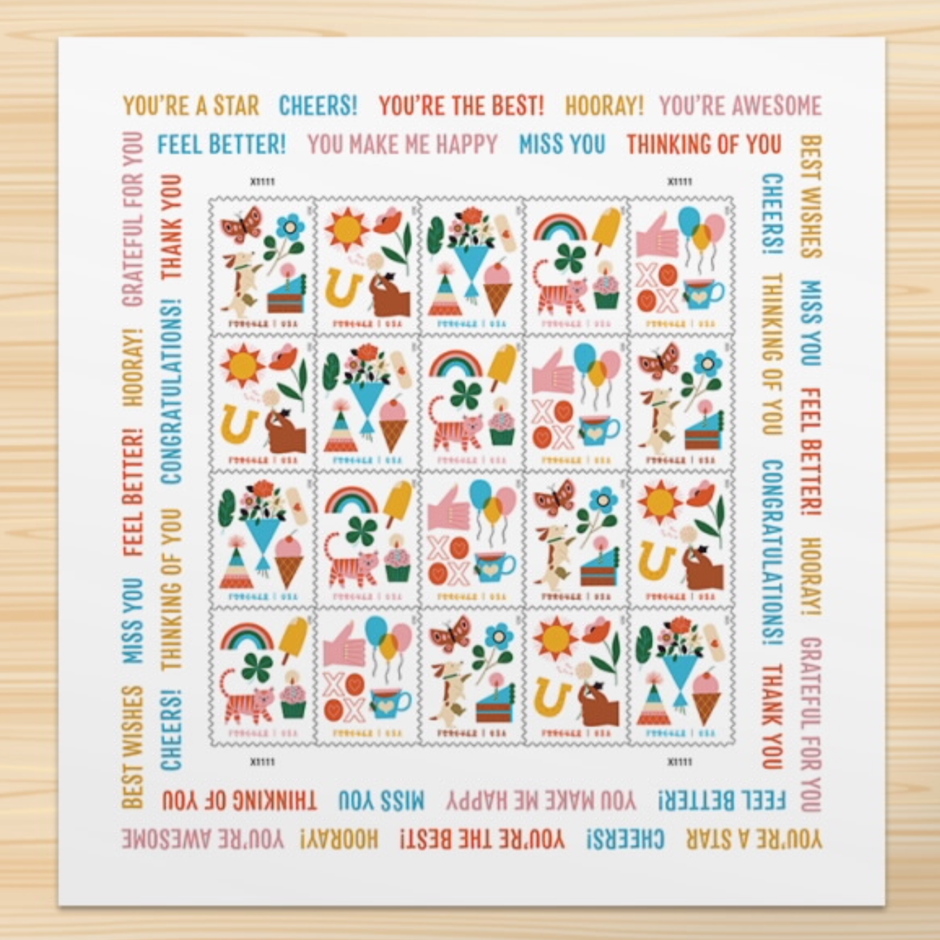 USPS Postage Stamps (Sheets in Multiple Designs)