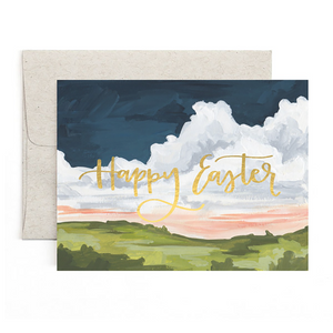 Easter Landscape Greeting Card