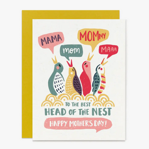 Head of Nest Mother's Day Card