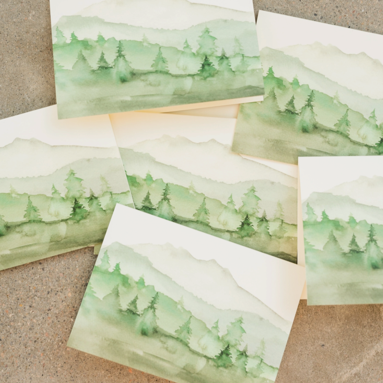 Green Mountains Greeting Card (Box of 8)