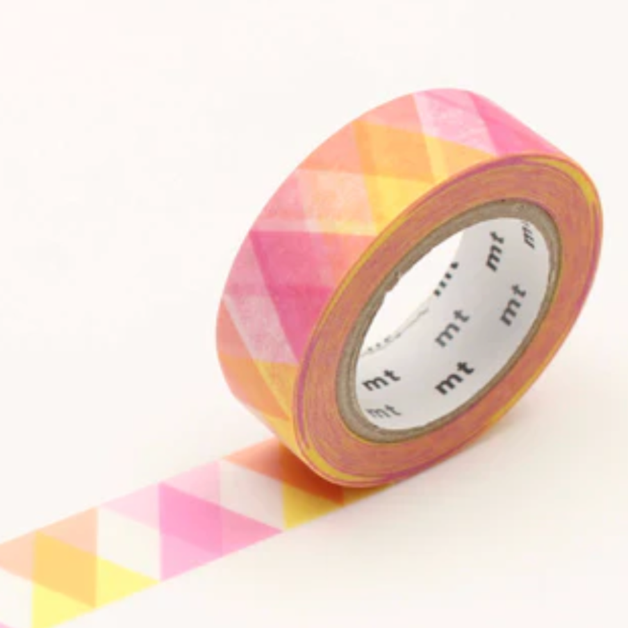 Triangle and Diamond Pink Washi Tape