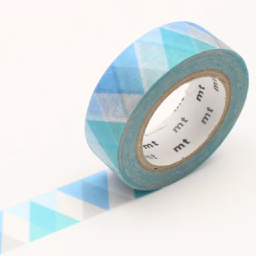 Triangle and Diamond Blue Washi Tape