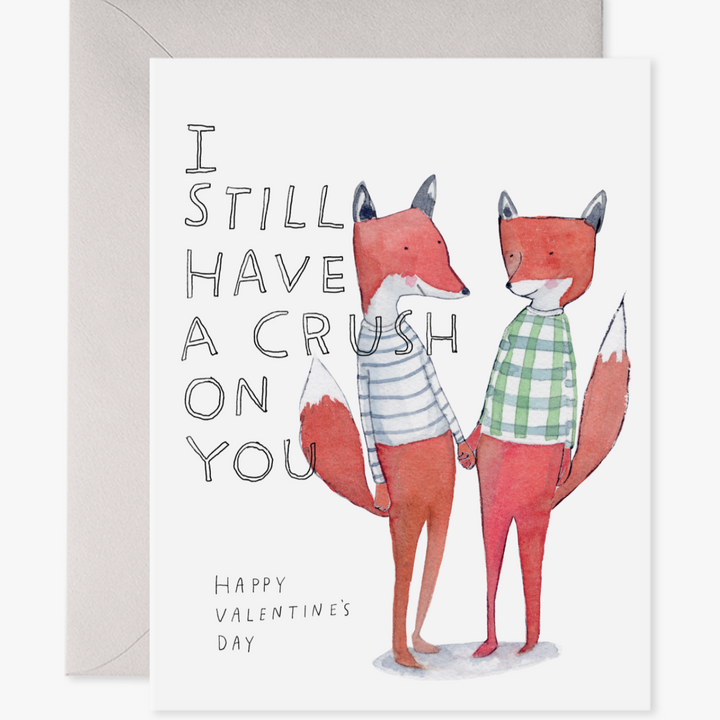 Crushing Fox Valentine Card
