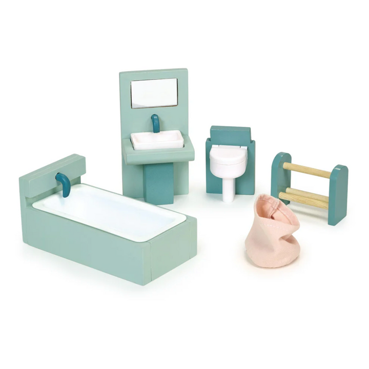 Wooden Bathroom Dollhouse Furniture