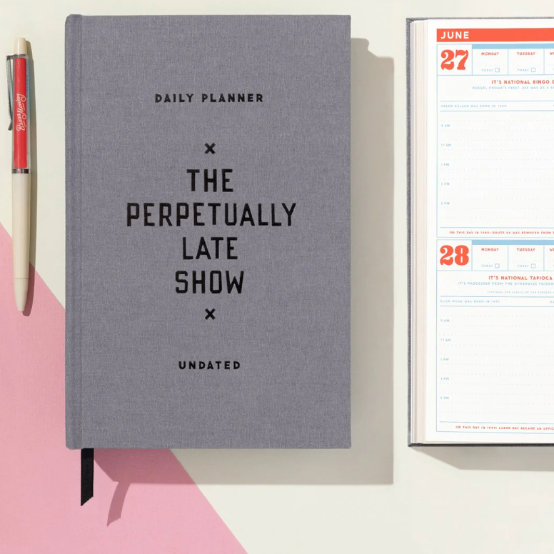 The Perpetually Late Show Undated Standard Planner