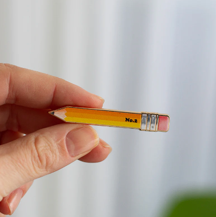 Yellow Pencil Enamel Pin