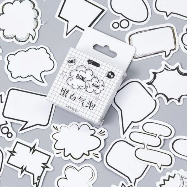 Speech Bubbles Stickers (Pack of 45)