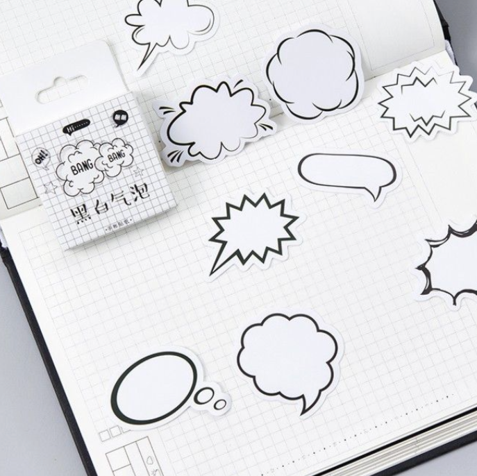Speech Bubbles Stickers (Pack of 45)