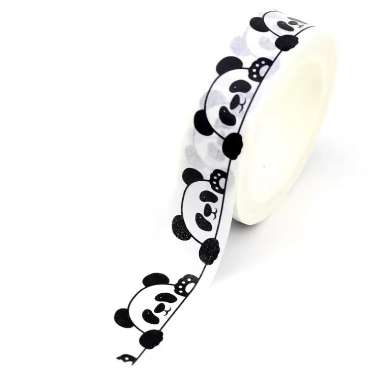 Cute Panda and Paw Washi Tape