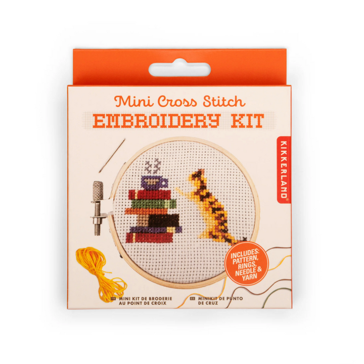 Cat Mini Cross Stitch Embroidery Kit