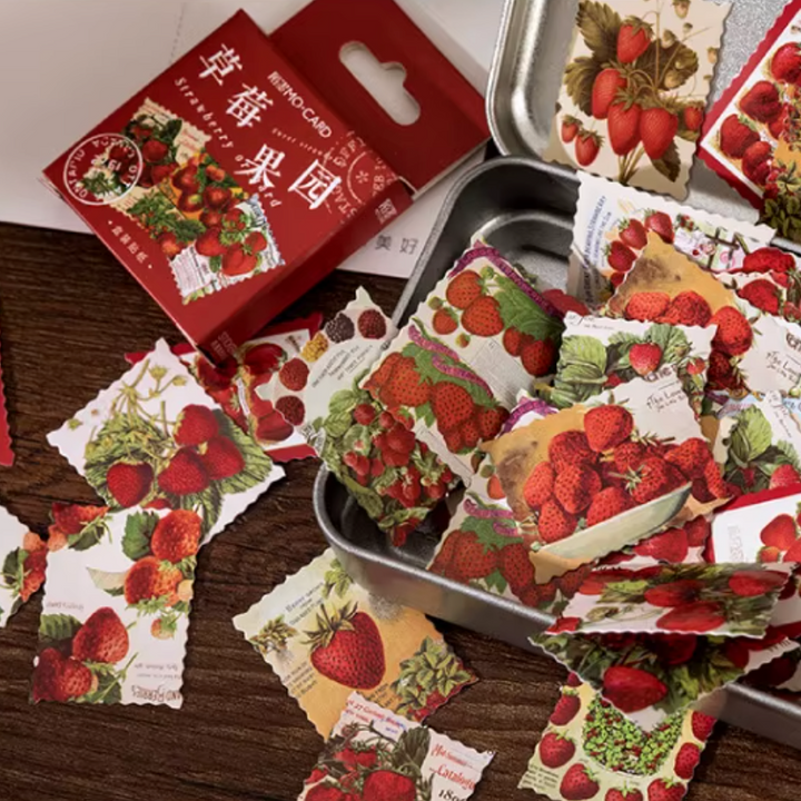 Strawberry Stickers (Pack of 45)