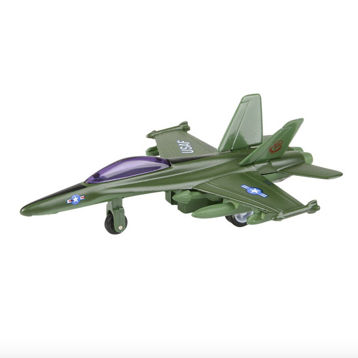 Die-Cast Pull Back Fighter Jet