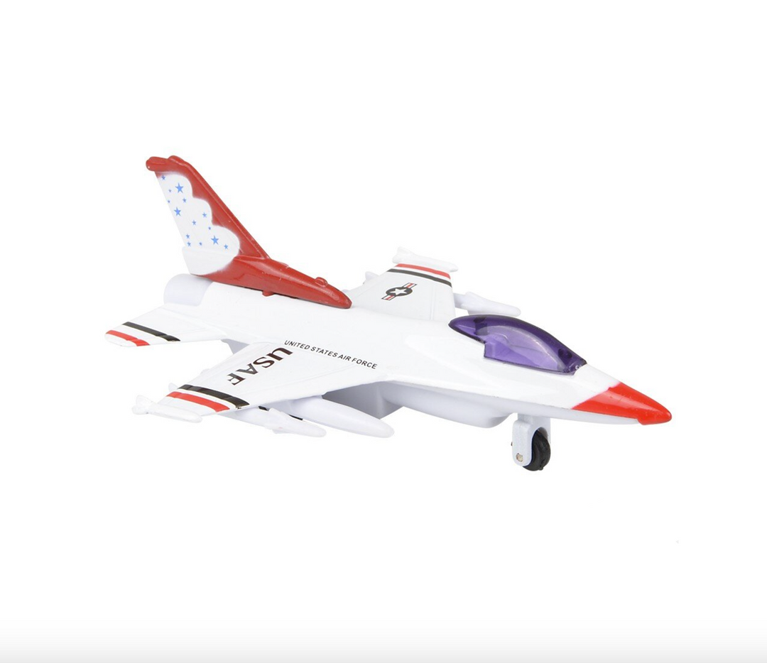 Die-Cast Pull Back Fighter Jet