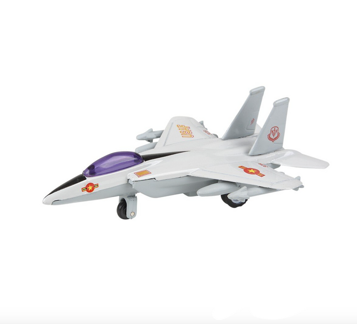 Die-Cast Pull Back Fighter Jet