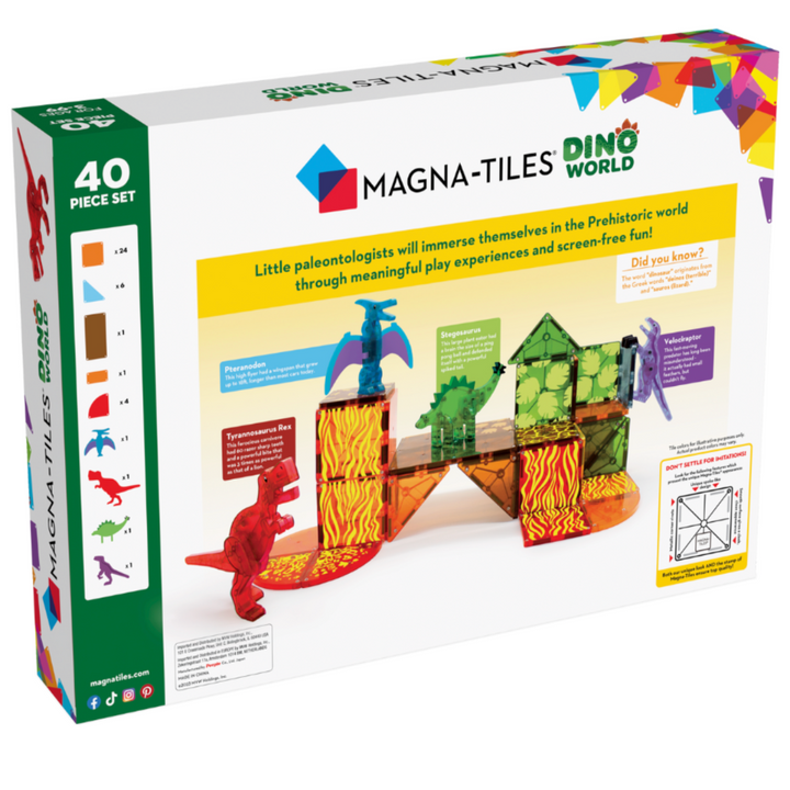 MAGNA-TILES® Dino World 40-Piece Set