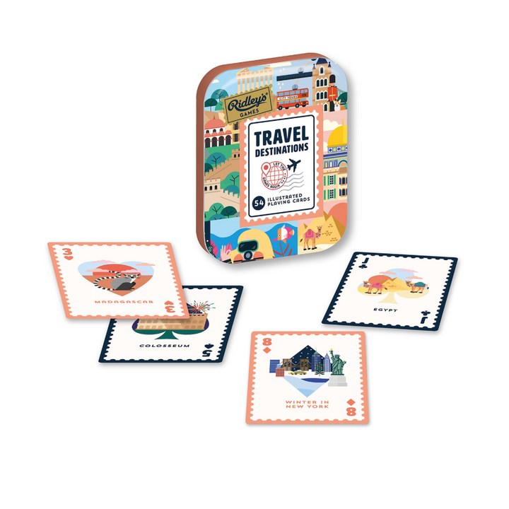 Travel Destinations Playing Cards