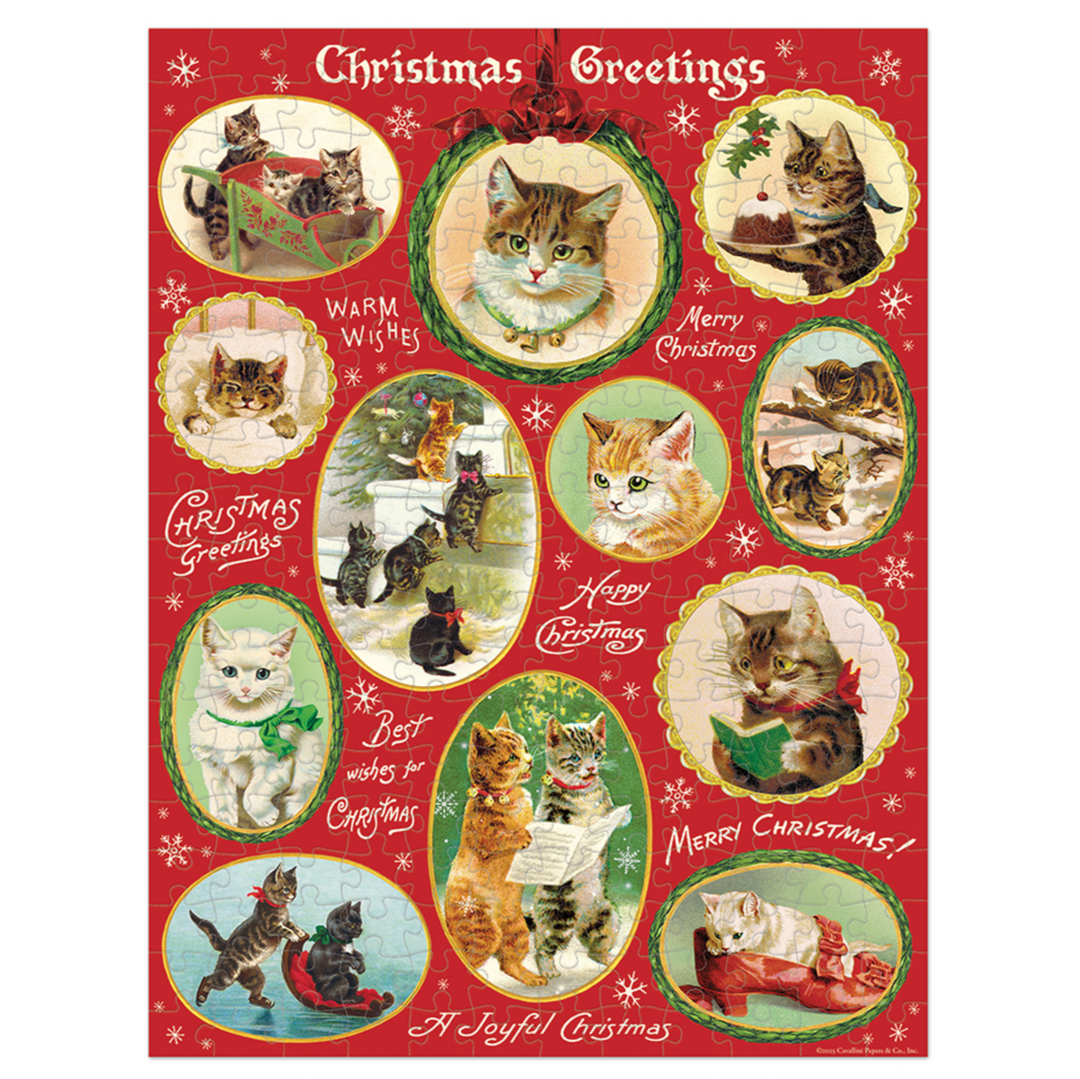 Christmas Cats 240 Piece Mini Puzzle