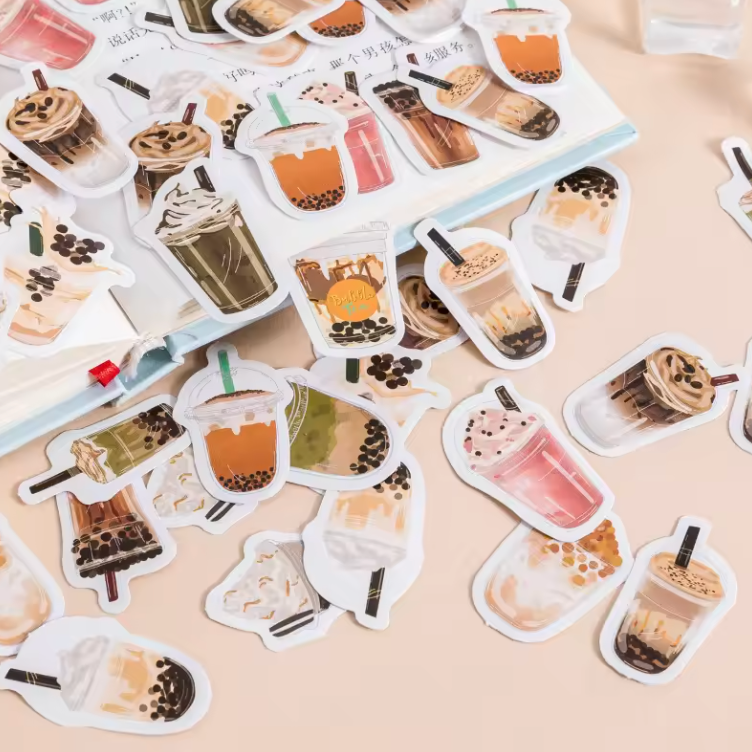 Vitality Milk Tea Stickers (Pack of 45)