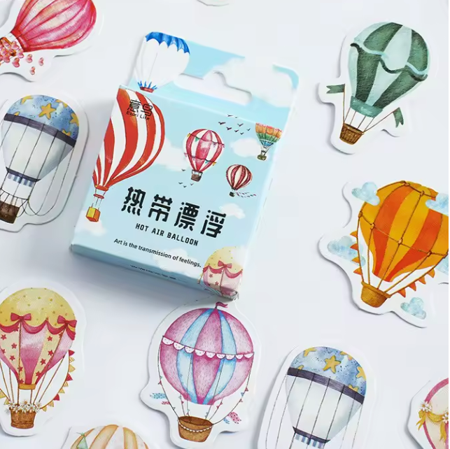 Hot Air Balloon Stickers (Pack of 45)