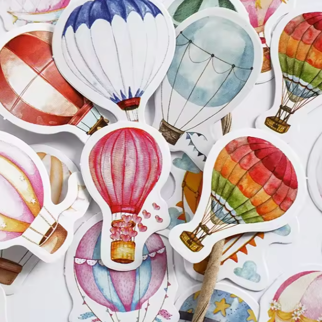 Hot Air Balloon Stickers (Pack of 45)