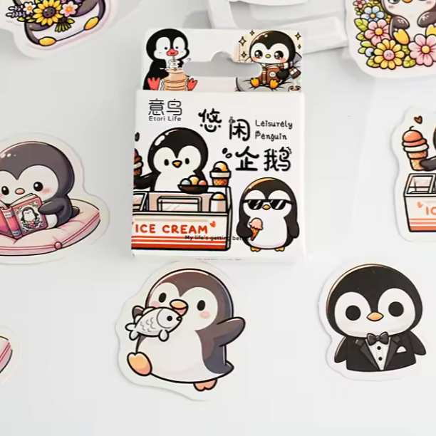 Leisurely Penguin Stickers (Pack of 45)
