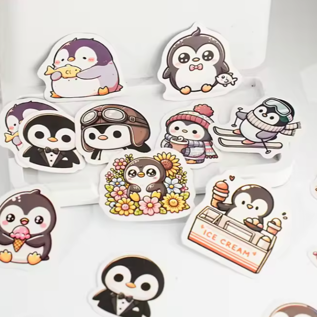 Leisurely Penguin Stickers (Pack of 45)