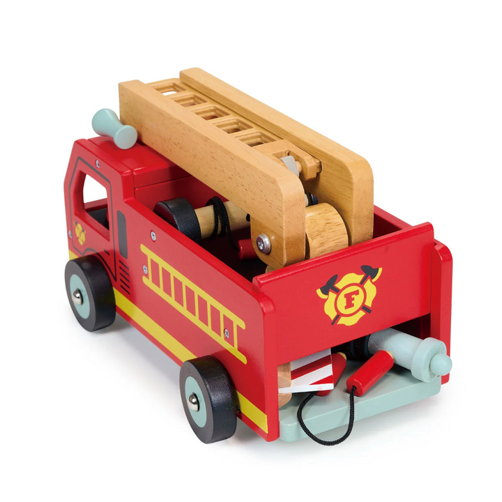 Wooden Red Fire Engine