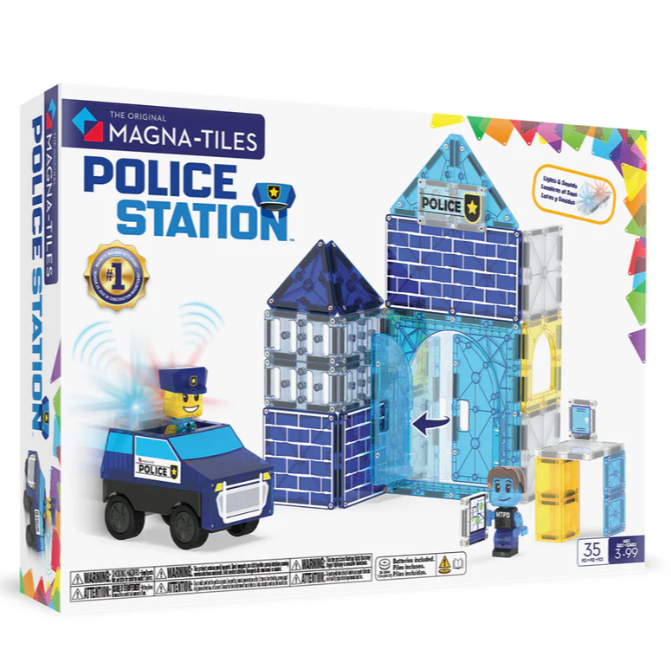 MAGNA-TILES® Police Station 35-Piece Set