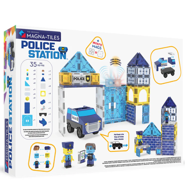 MAGNA-TILES® Police Station 35-Piece Set