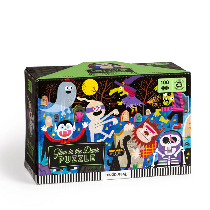 Glow in the Dark Haunted Graveyard Puzzle