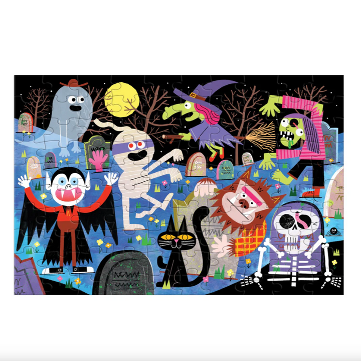 Glow in the Dark Haunted Graveyard Puzzle